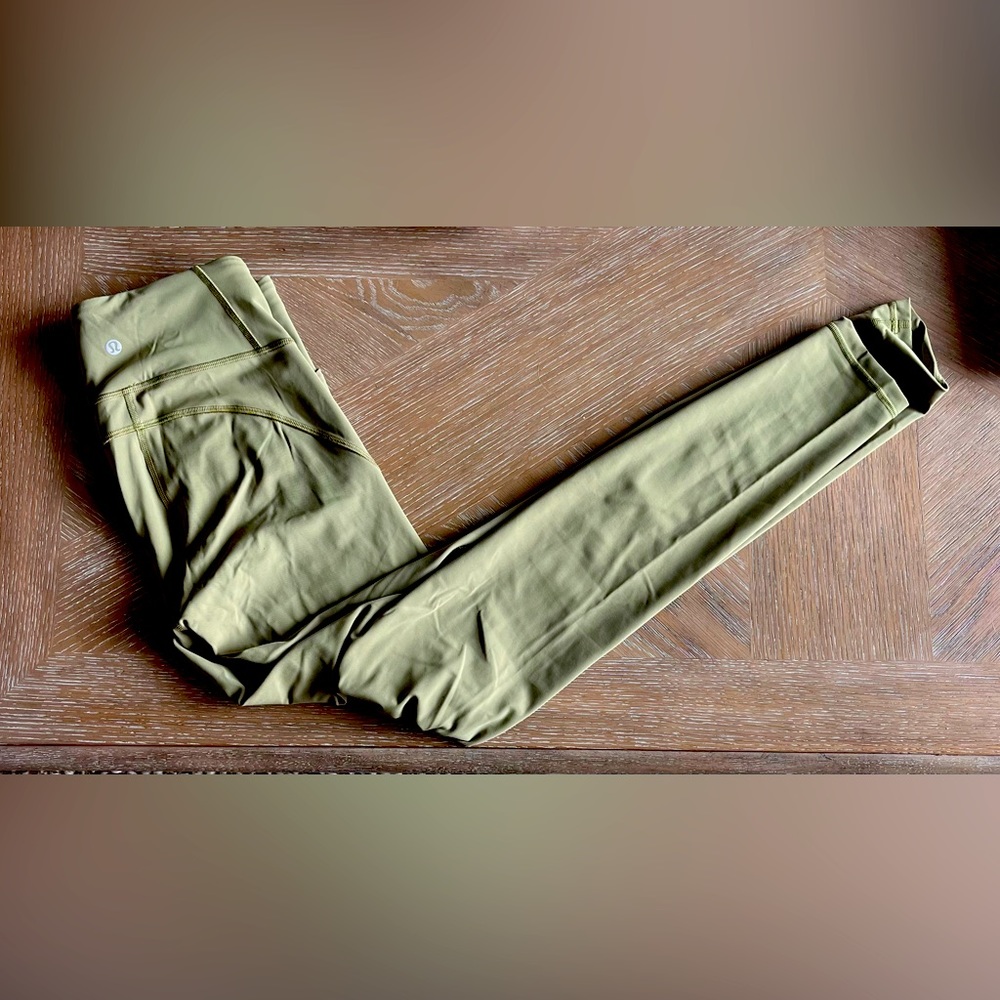 Lime green lululemon leggings size 8